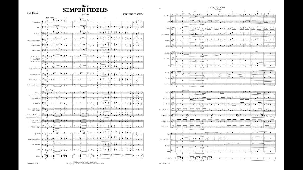 Semper Fidelis - John Phillip Sousa