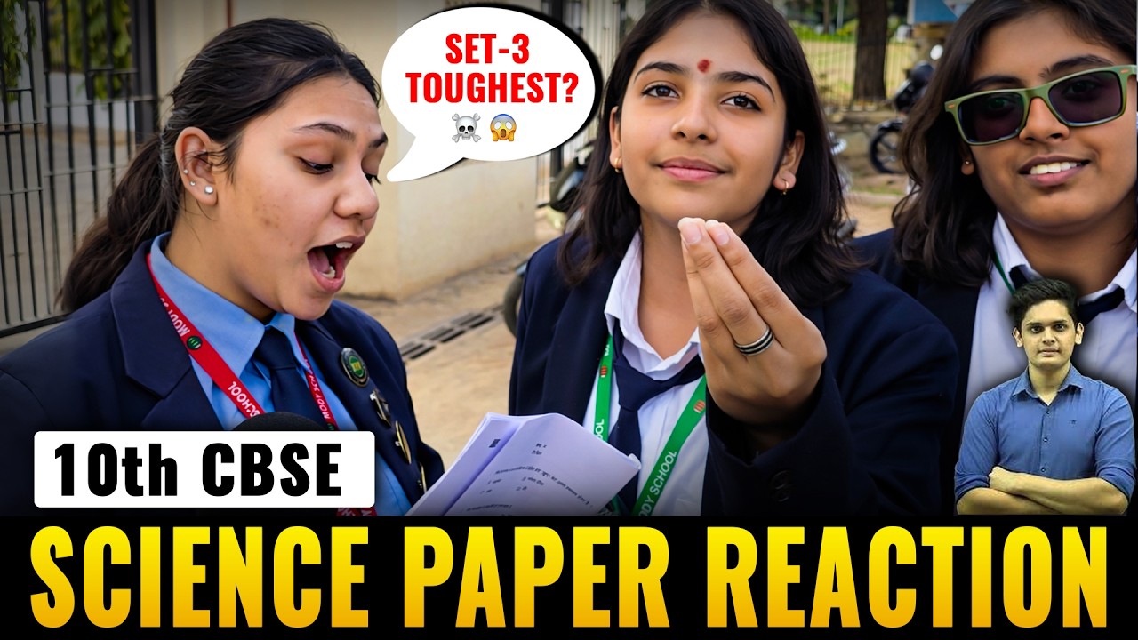 CBSE Class 10 Science Paper 2026 🔥 | Set 1 vs 2 vs 3 – Kaunsa Tough? (Full Reaction)