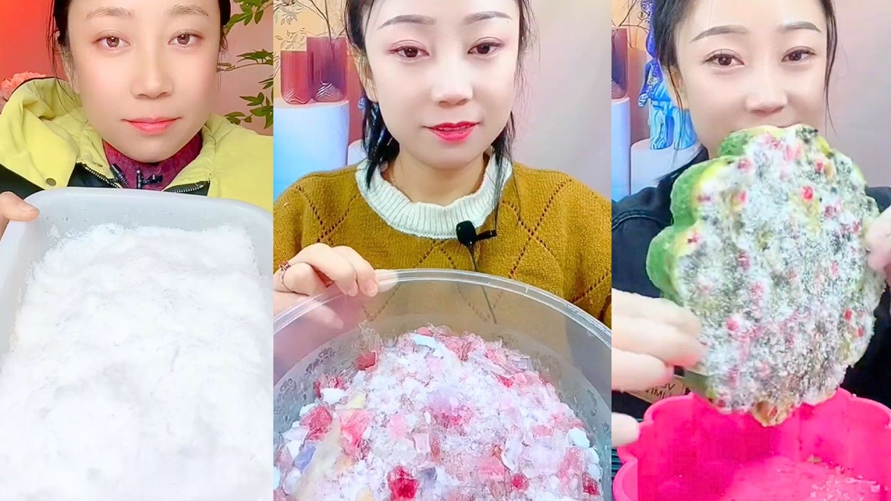 Pink Crystal Ice and Snow Dessert Texture Tasting Mix