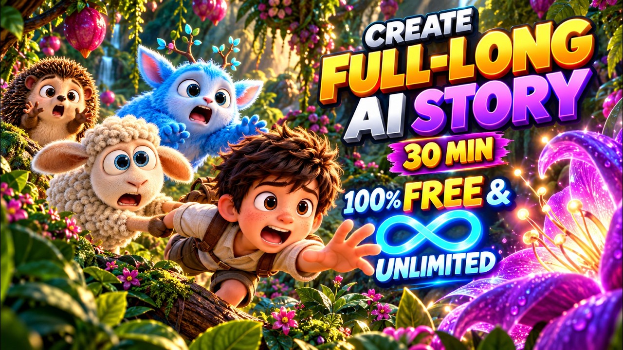 (100% FREE & UNLIMITED 🔥) Create FULL 30 Minute Long AI Story Videos with This NEW Tool