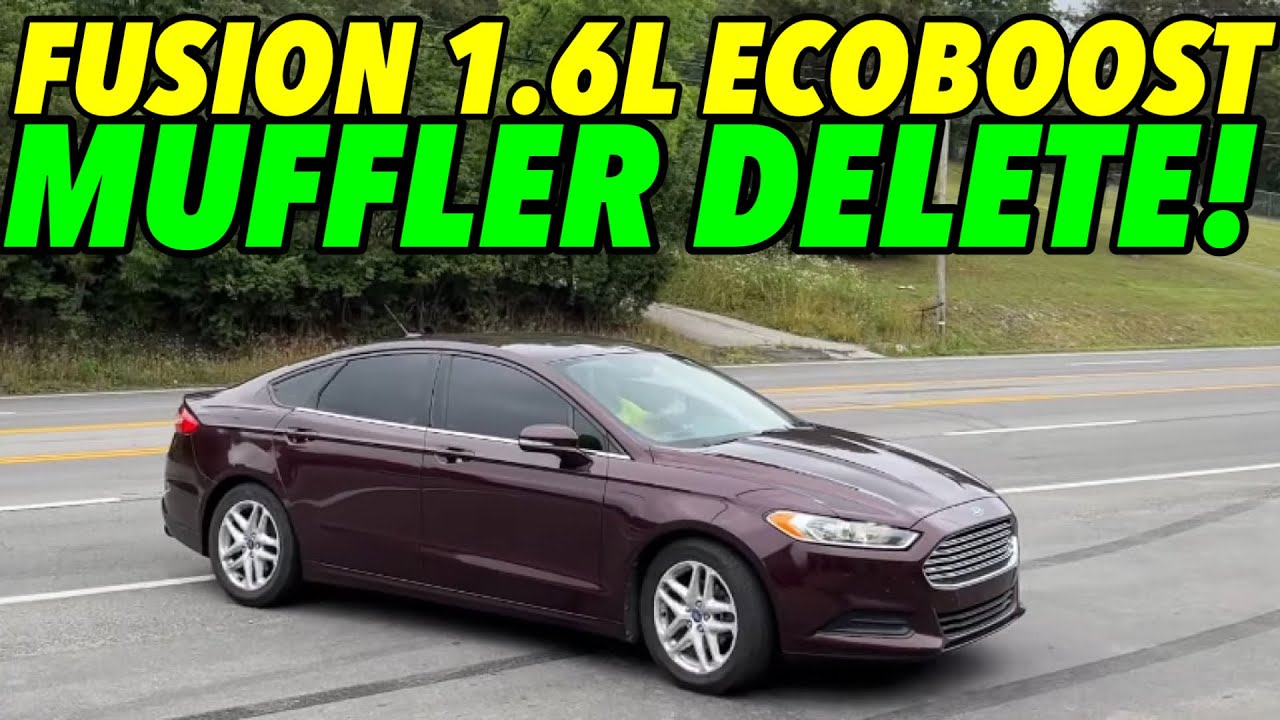 2013 Ford Fusion 1.6L Ecoboost Exhaust Sound w/ MUFFLER DELETE!