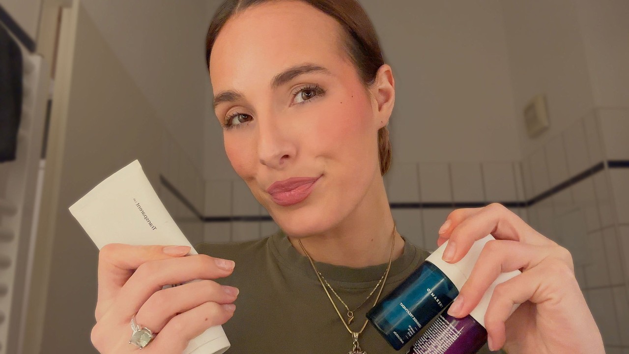 ASMR night time skin care routine 🌙 | tapping & soft spoken whispering for sleeping (lofi asmr)