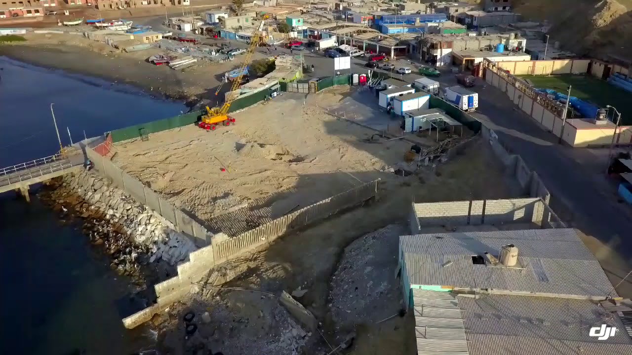 Construcción del nuevo muelle San pedro