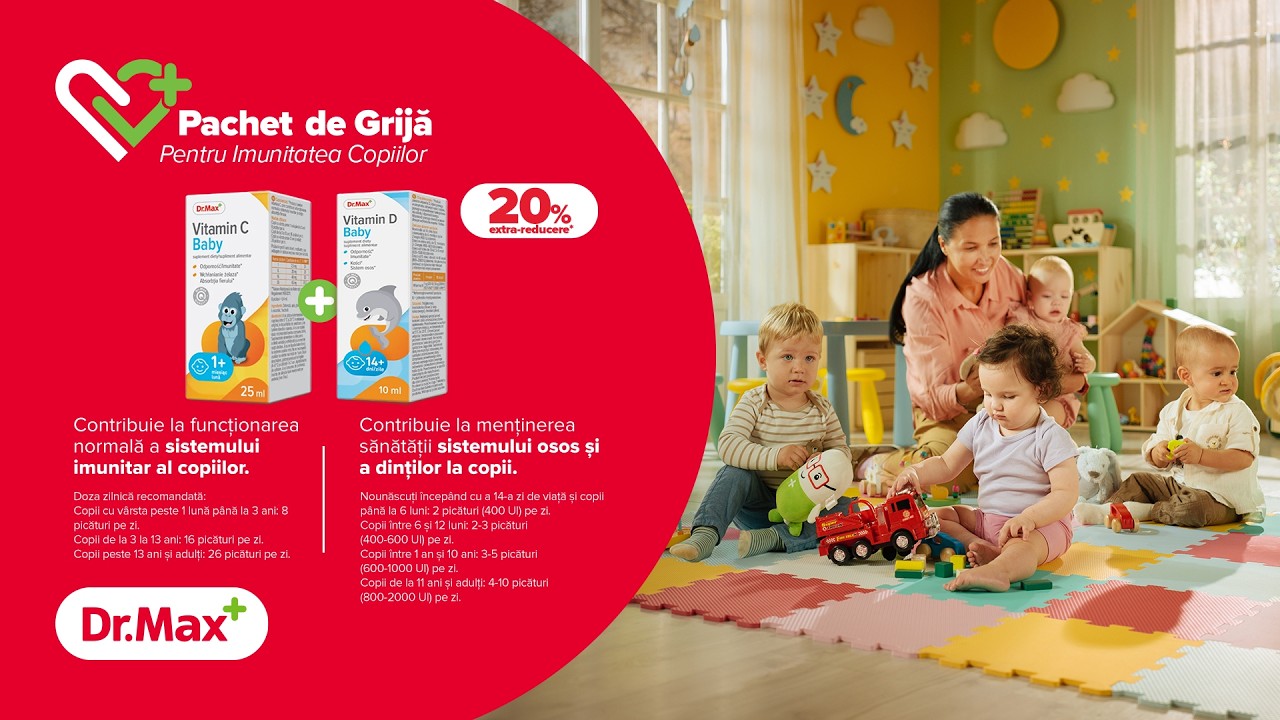 Descoperă Pachetul de Grijă pentru Imunitatea Copiilor Dr. Max