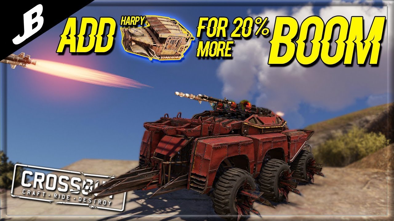 Testing out the NEW Harpy cabin with fused wasp missiles - Crossout Gameplay