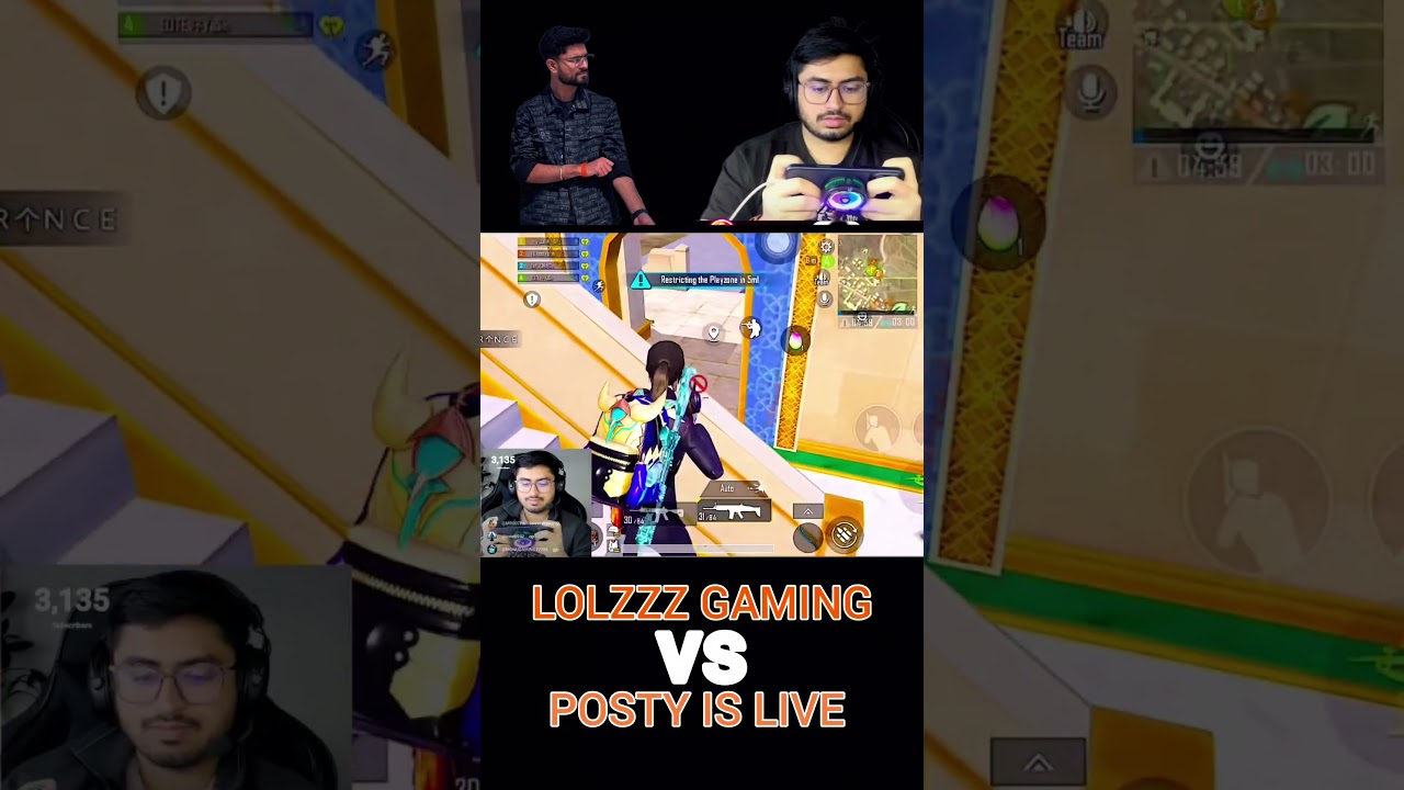 INSTENT VIDEO: LOLZZZ GAMING🥵 vs POSTY IS LIVE 🔥 4v4 Fight 