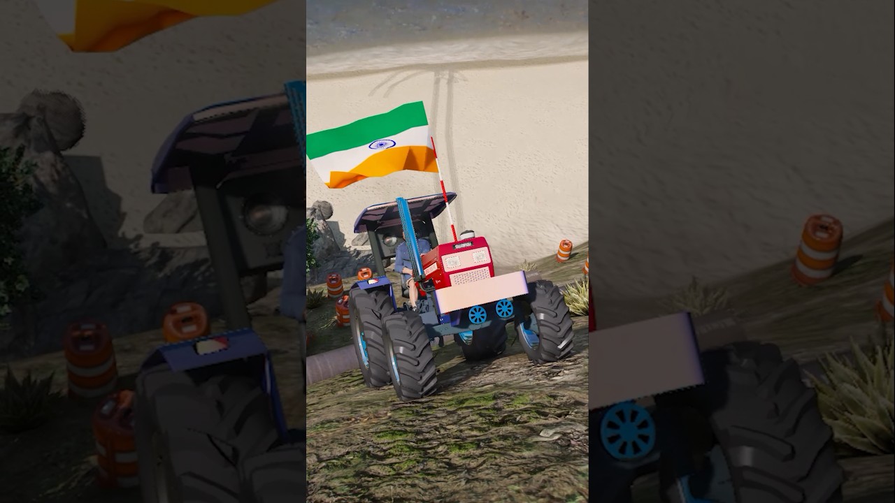 India vs Pakistan vs China Tractor Hill Climb Challenge 🔥 #shorts #youtubeshorts