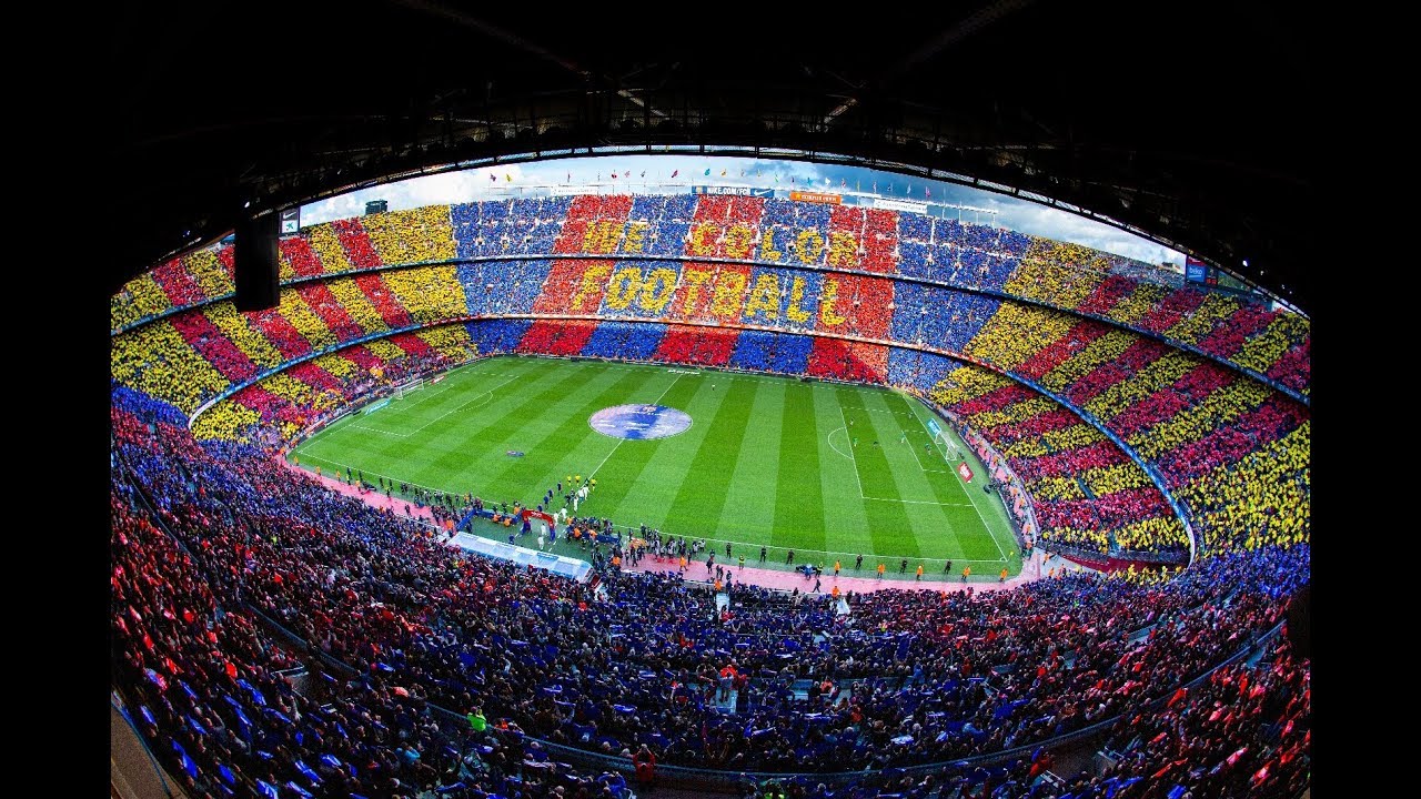 BARÇA 5-1 MADRID | The mosaic and the anthem before #ElClasico