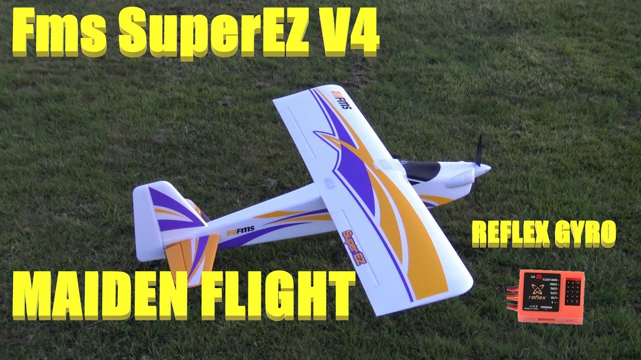 Fms SuperEZ V4 MAIDEN FLIGHT