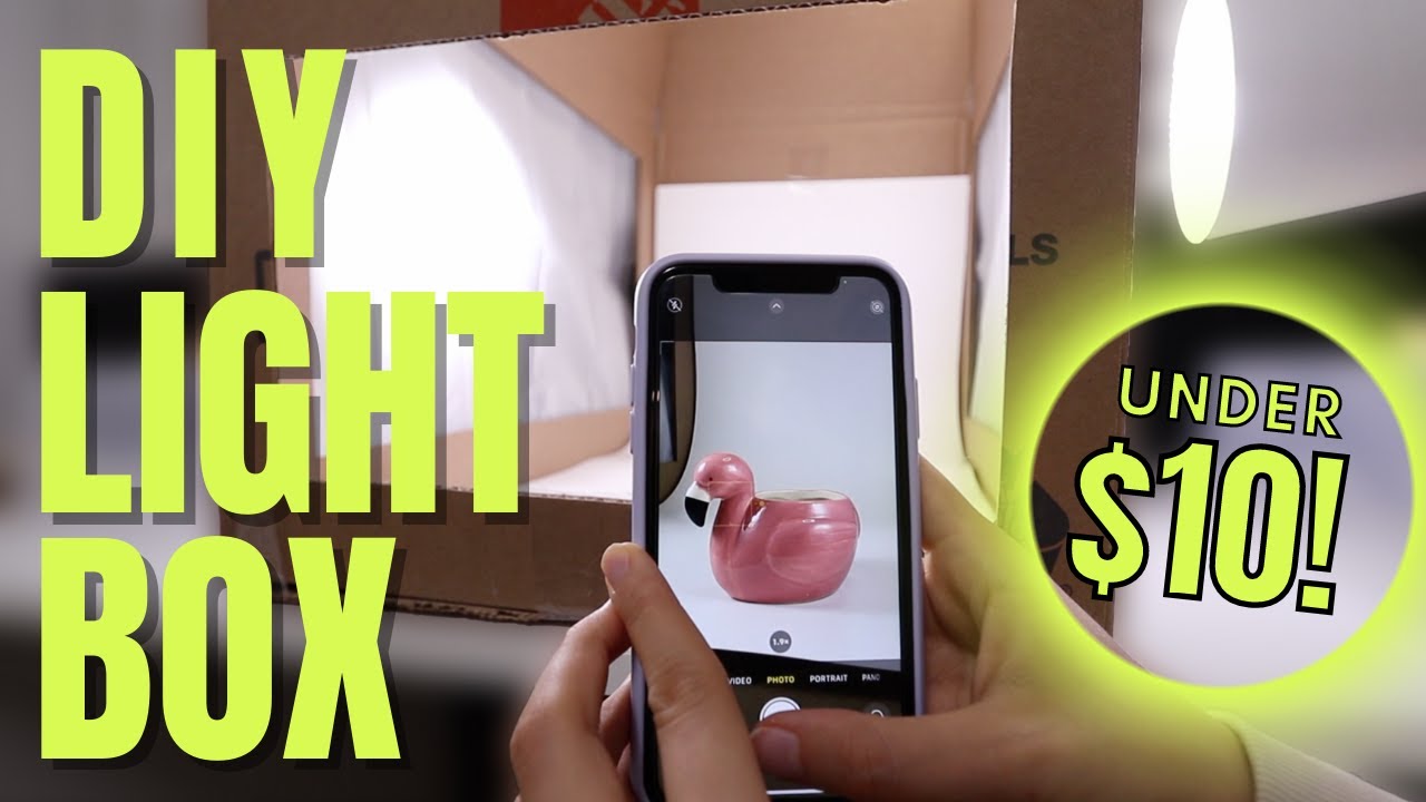 EASY DIY LIGHT BOX Tutorial for Product Photography! (LESS THAN $10)
