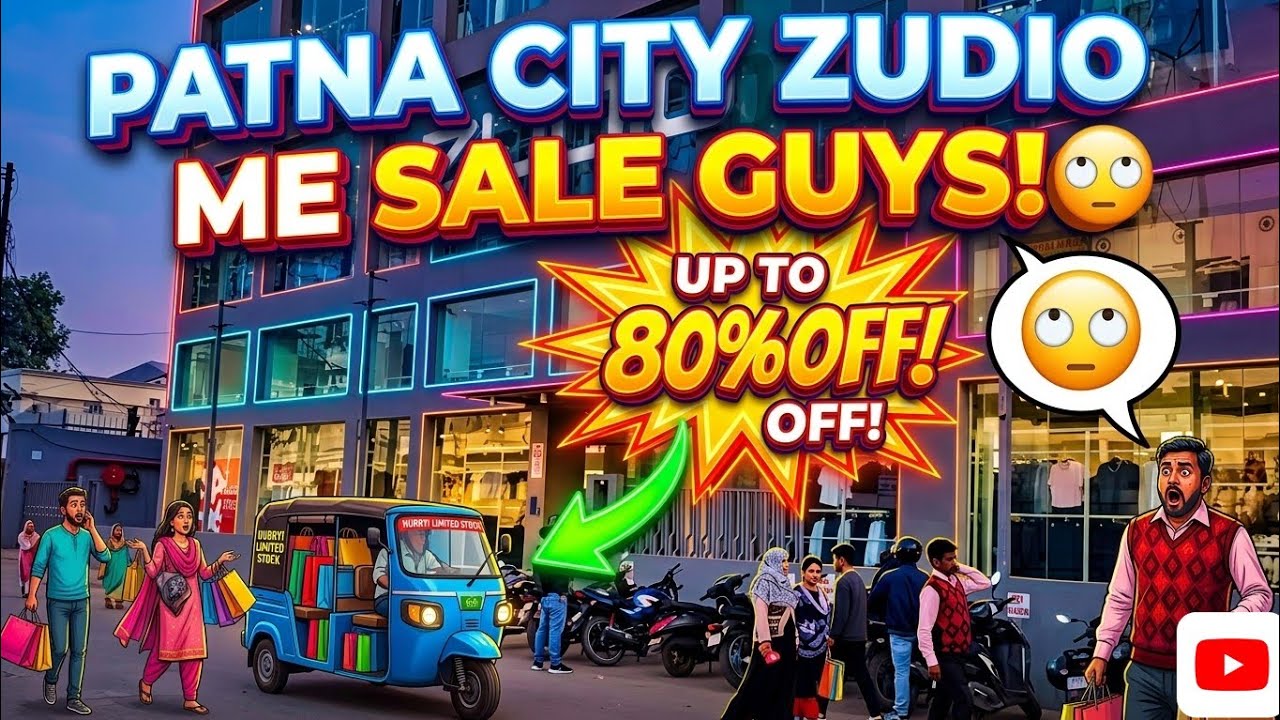 Patna City Zudio Me Sale Guys🙄 #vlog #funny #zudio #sale  #comedy #viral #ytviral #patna #subscribe 