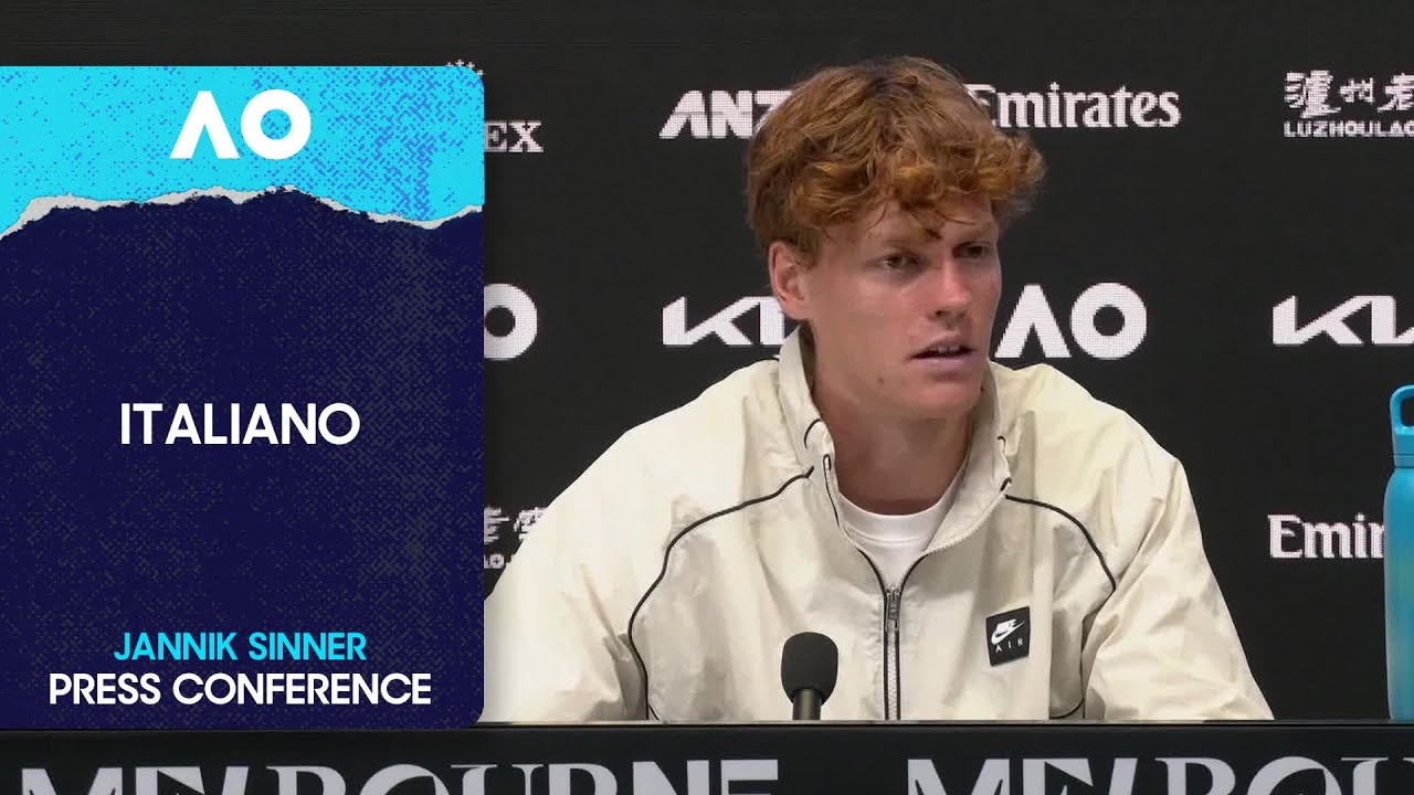 Jannik Sinner Press Conference in Italiano | Australian Open 2026 Third Round