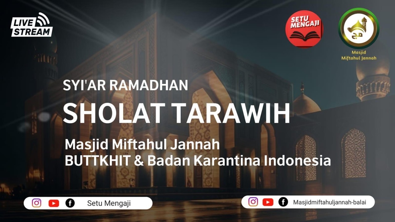 Sholat Tarawih ke 3 Ramadhan 1447 H / 20 Februari 2026 M