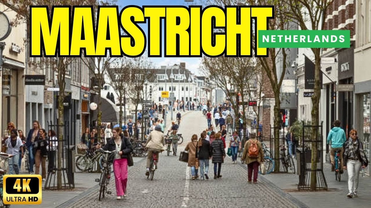 Maastricht Netherlands | Cycling Tour in Maastricht City  | The Beauty of Maastricht 4K