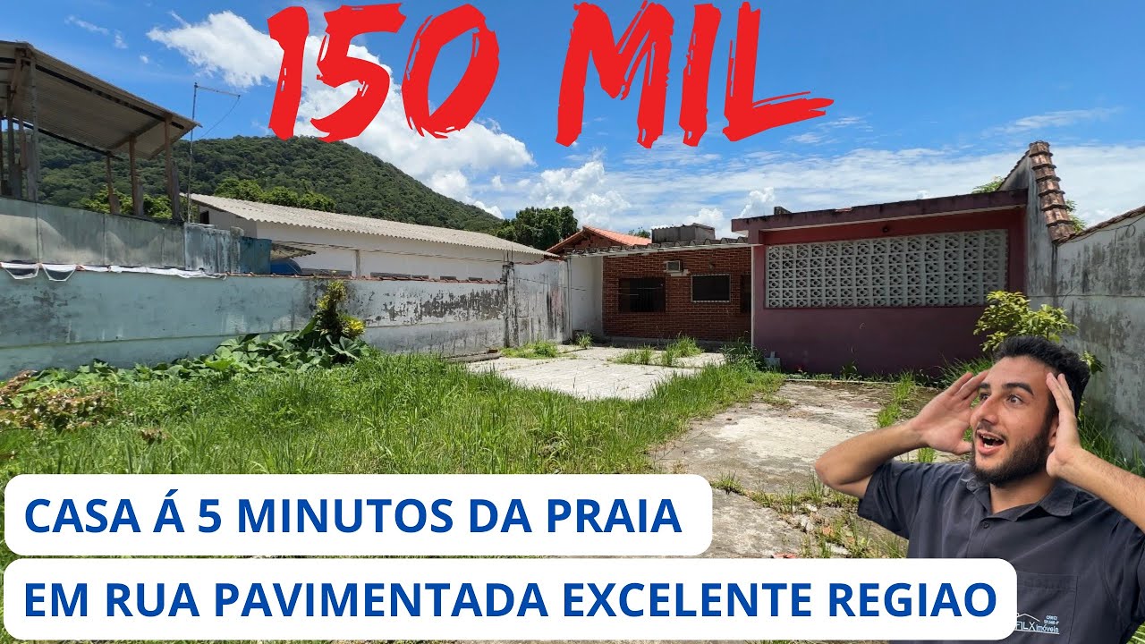 CASA POR 150 MIL NA PRAIA DE ITANHAEM 