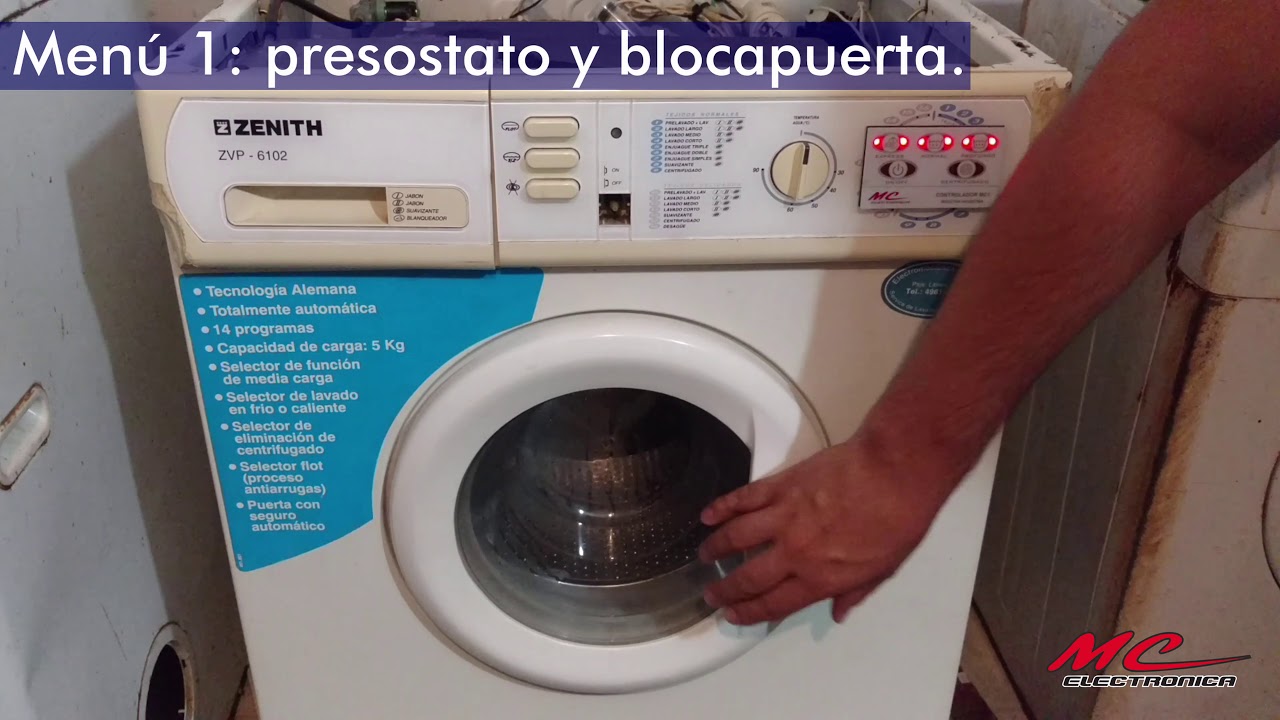PLAQUETA UNIVERSAL MC1 - Lavarropas con motor 5 cables - Instalación Parte 3