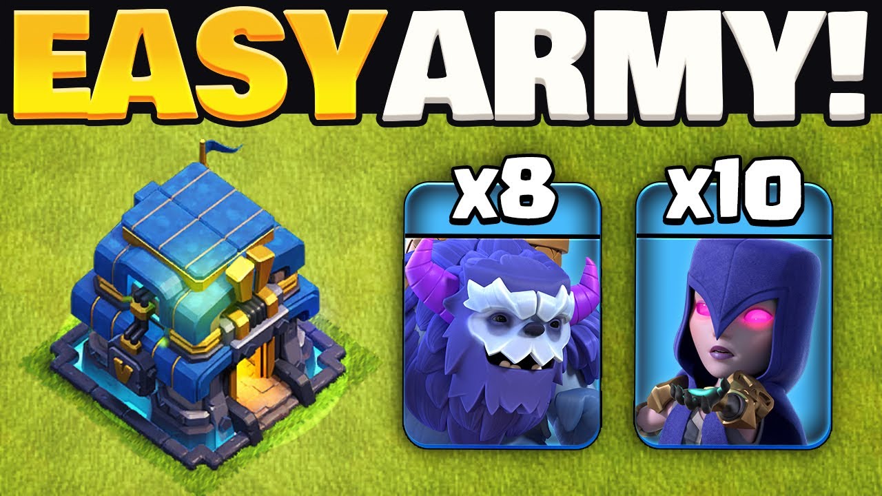 Easy TH12 Yeti Witch Smash Attack Strategy Explained (Clash of Clans)