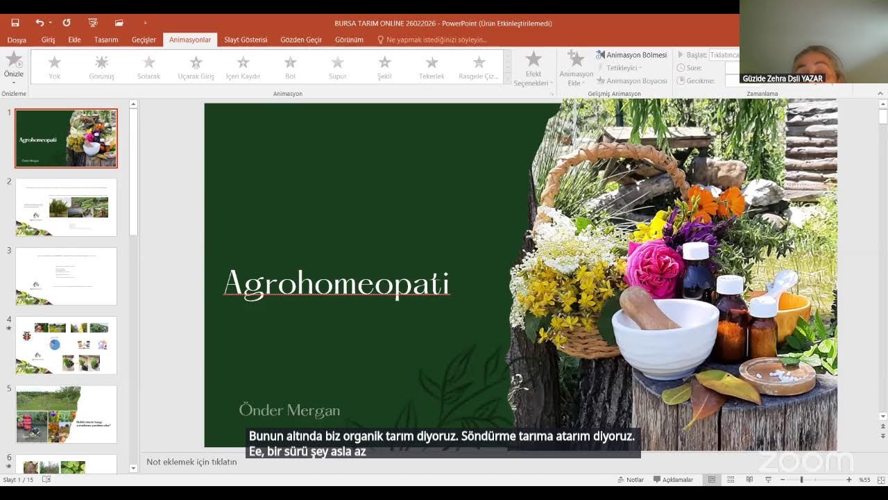 Bursa İl Tarım Adlı Kişinin Zoom Toplantısı