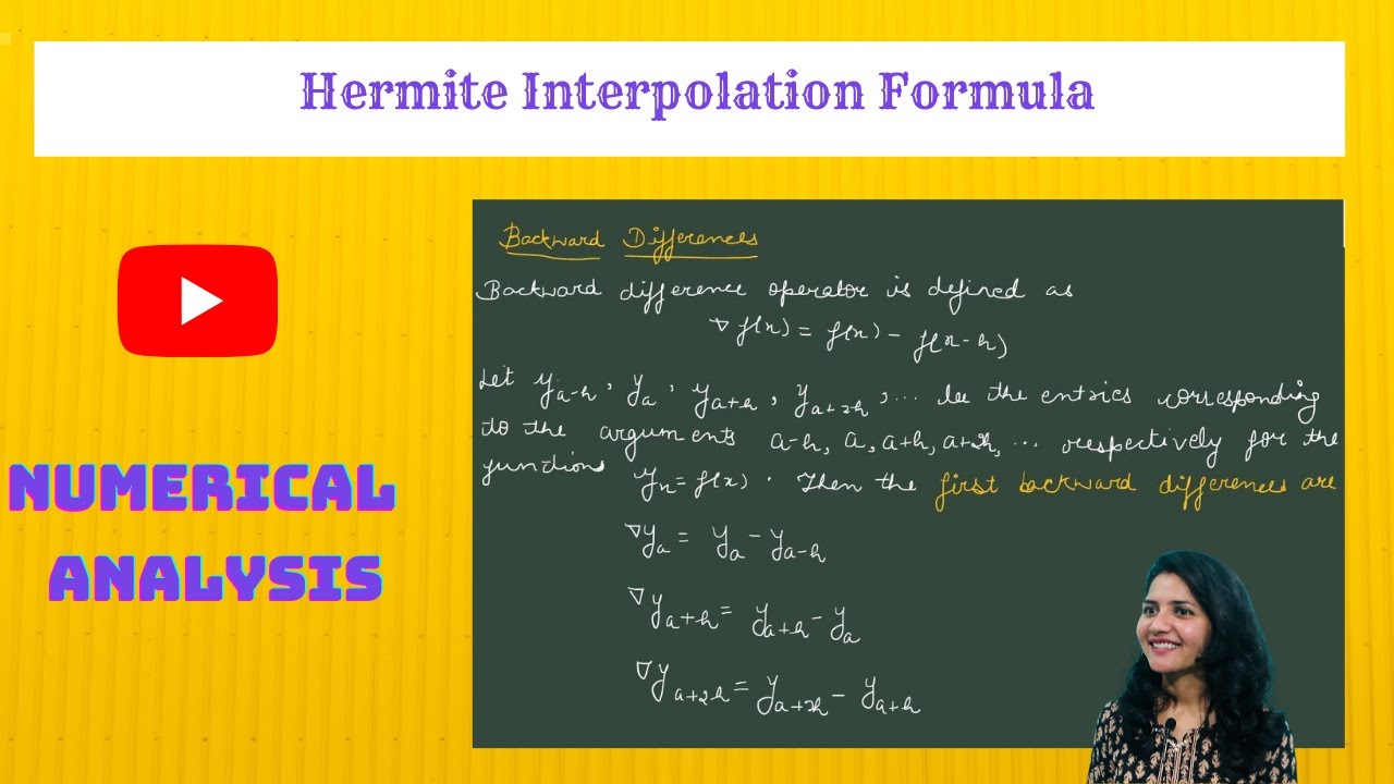 Numerical Analysis- C3L4 | Hermite Interpolation Formula | Hindi