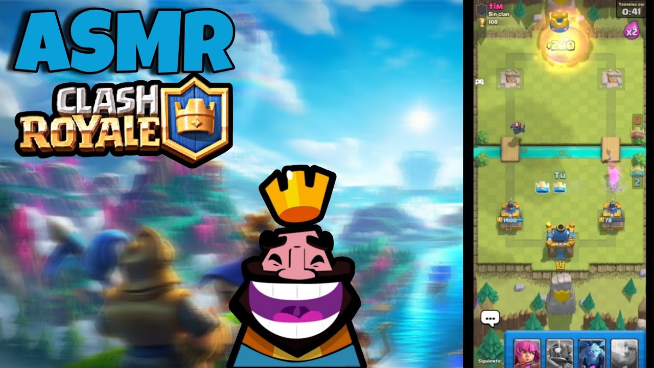 ASMR jugando Clash royale por primera vez 👑