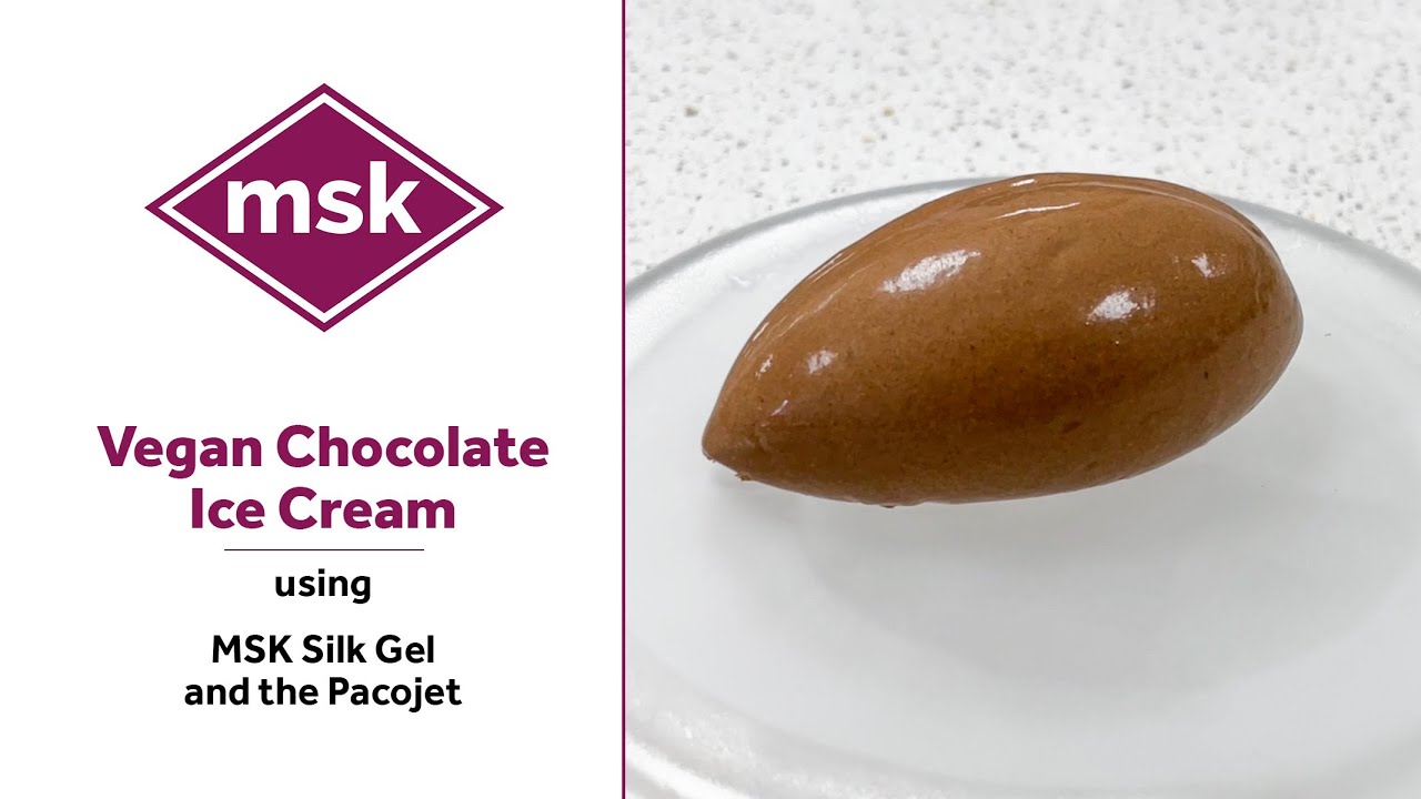 Vegan Chocolate Ice Cream Recipe using MSK Silk Gel and the Pacojet