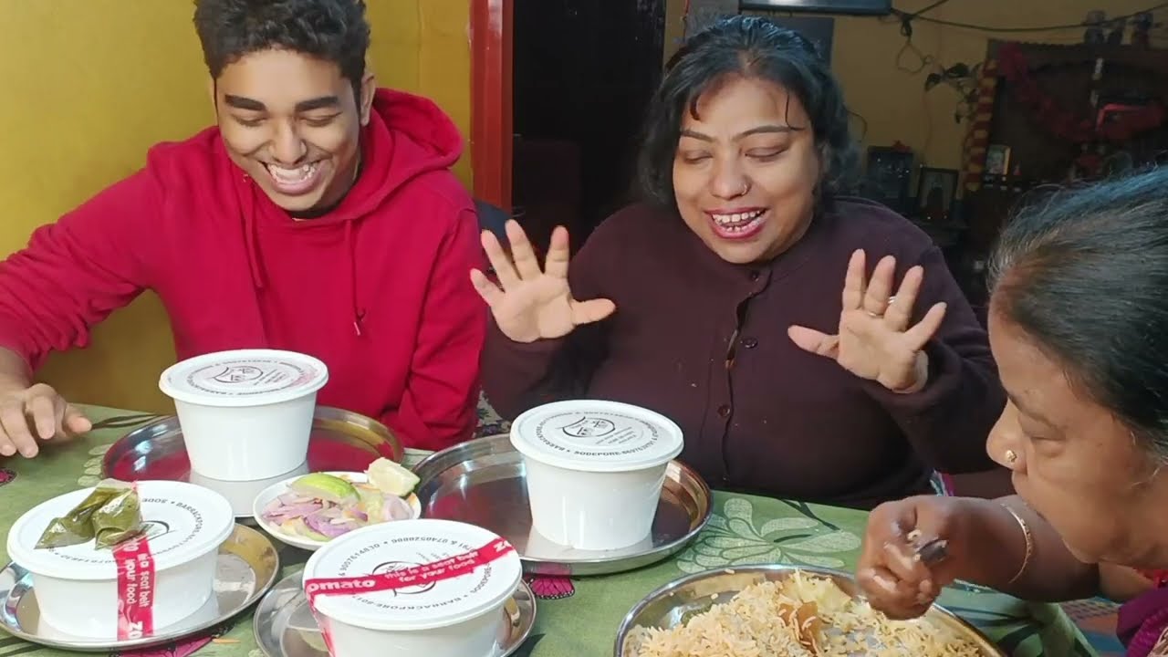 Big bites Eating Mutton Biryani Chicken Chaap 🫜🥗 salad|Mukbang|ASMR 