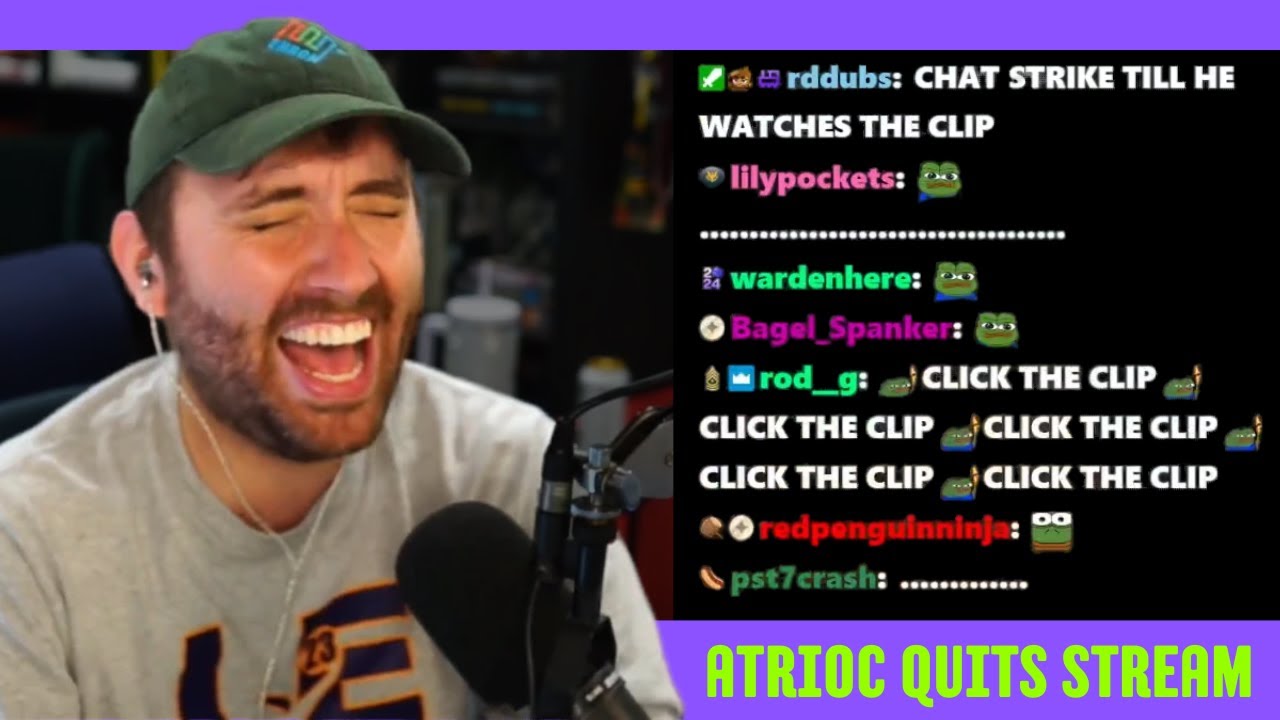 Atrioc Quits Because Of A Chat Strike