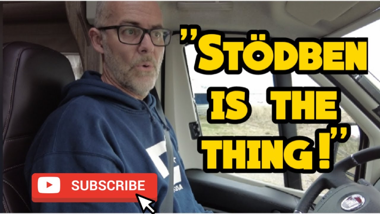 Husbilsresor - Patrik är supernöjd med stödbenen. Del 1