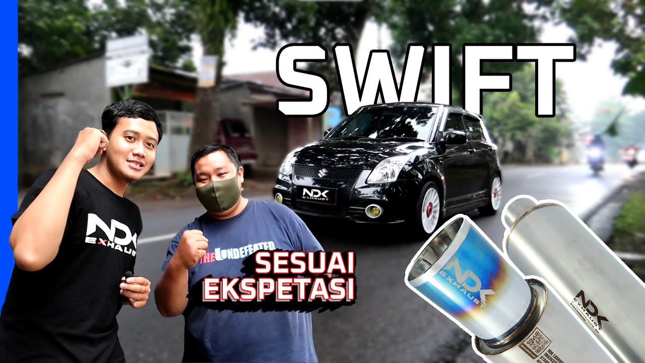Suzuki Swift Ganti Knalpot Racing Suara Bass Adem Muffler DK-03v3 & Reson Drag-H | NDK Exhaust