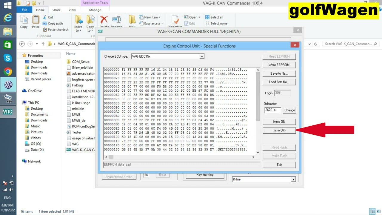 Audi immo off coding
