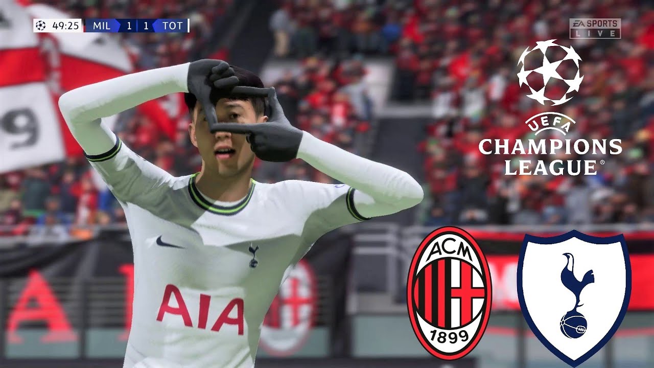Round of 16 - Milan Vs Tottenham | UEFA Champions League 2022/23 | FIFA 23 Gameplay