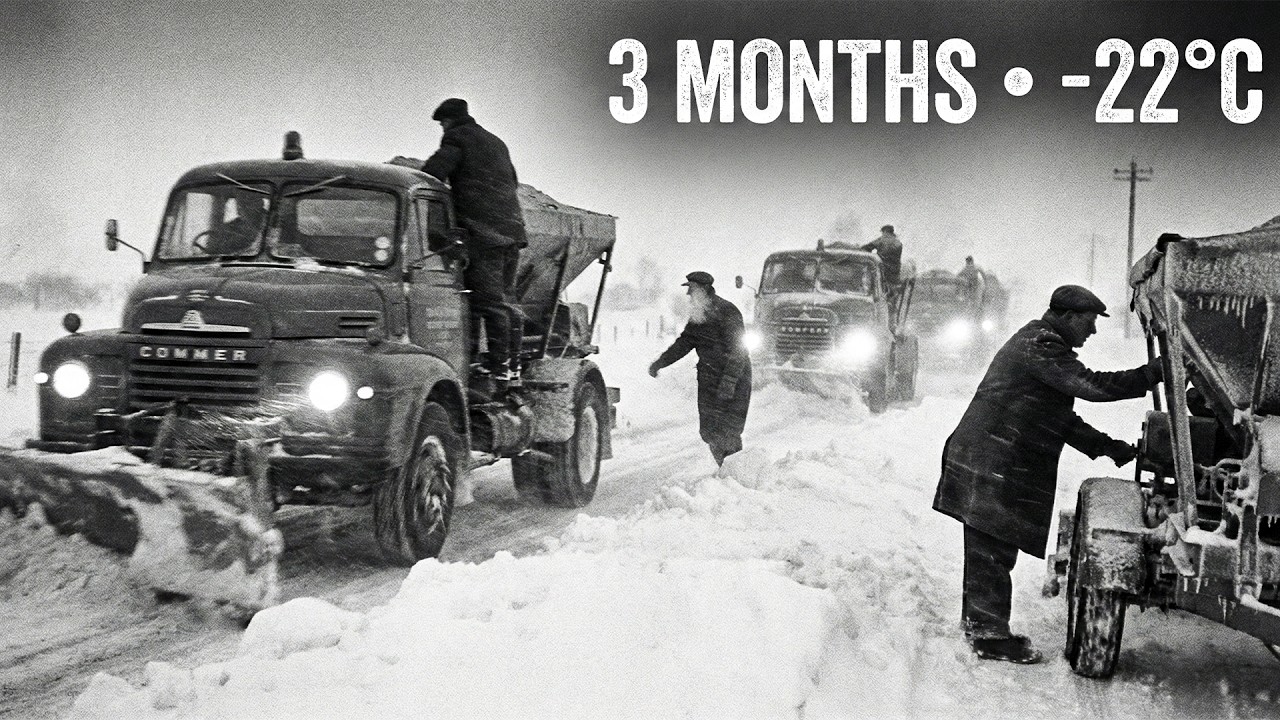 The Forgotten 1963 Big Freeze How Gritter Trucks Battled  22°C for 3 Months