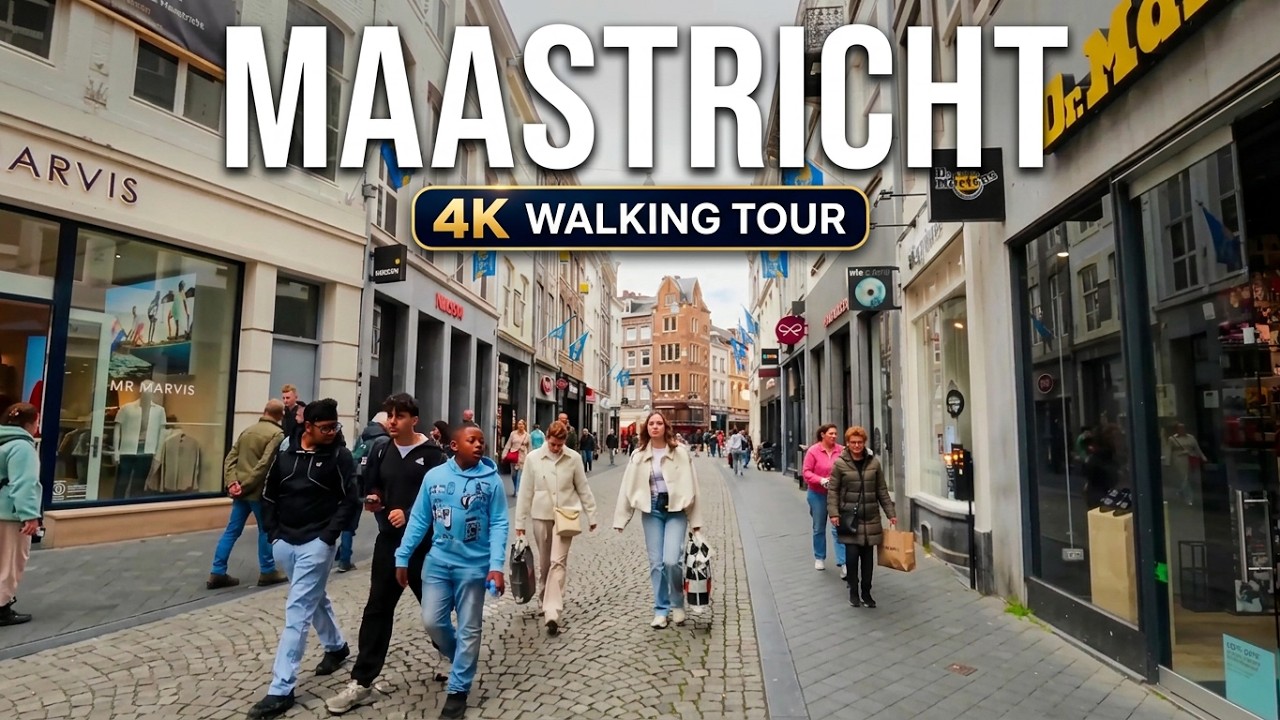 Maastricht, Netherlands 🇳🇱 4K Walking Tour | Old Town, Vrijthof Fair & Wyck