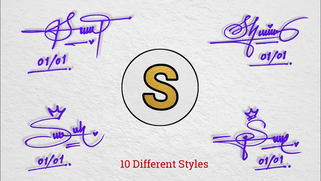 10 stylish signature with S || S letter signature ideas