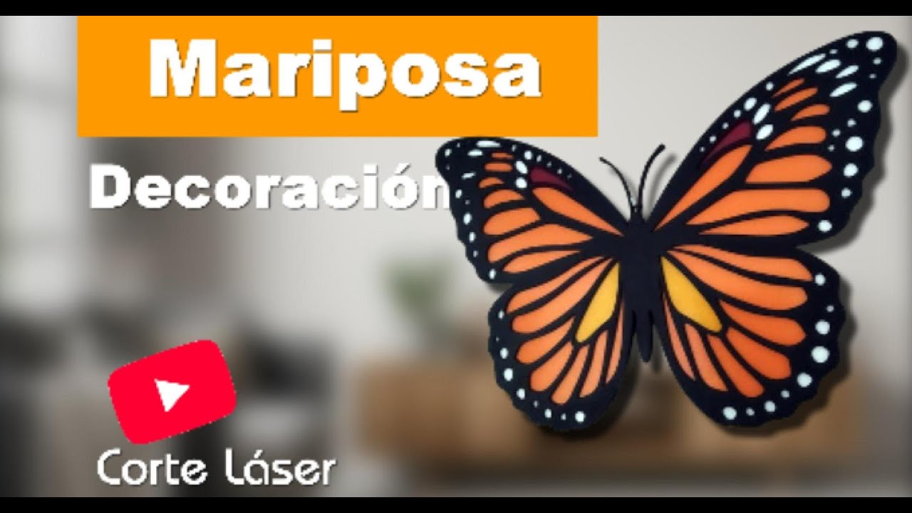 Cómo Hacer una Mariposa en MDF Para Tu Hogar | Adorno de Pared