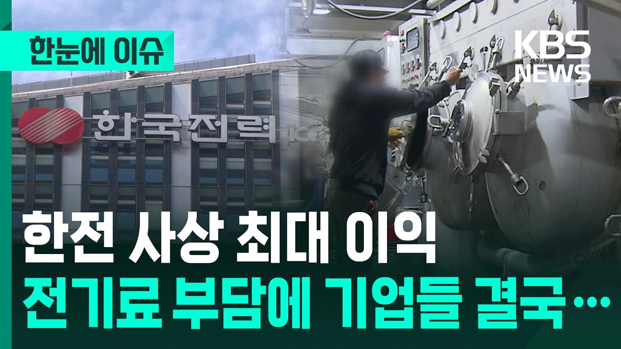 [한눈에 이슈] 한전 사상 최대 이익…전기료 부담에 기업들 결국 / KBS 2026.02.27.
