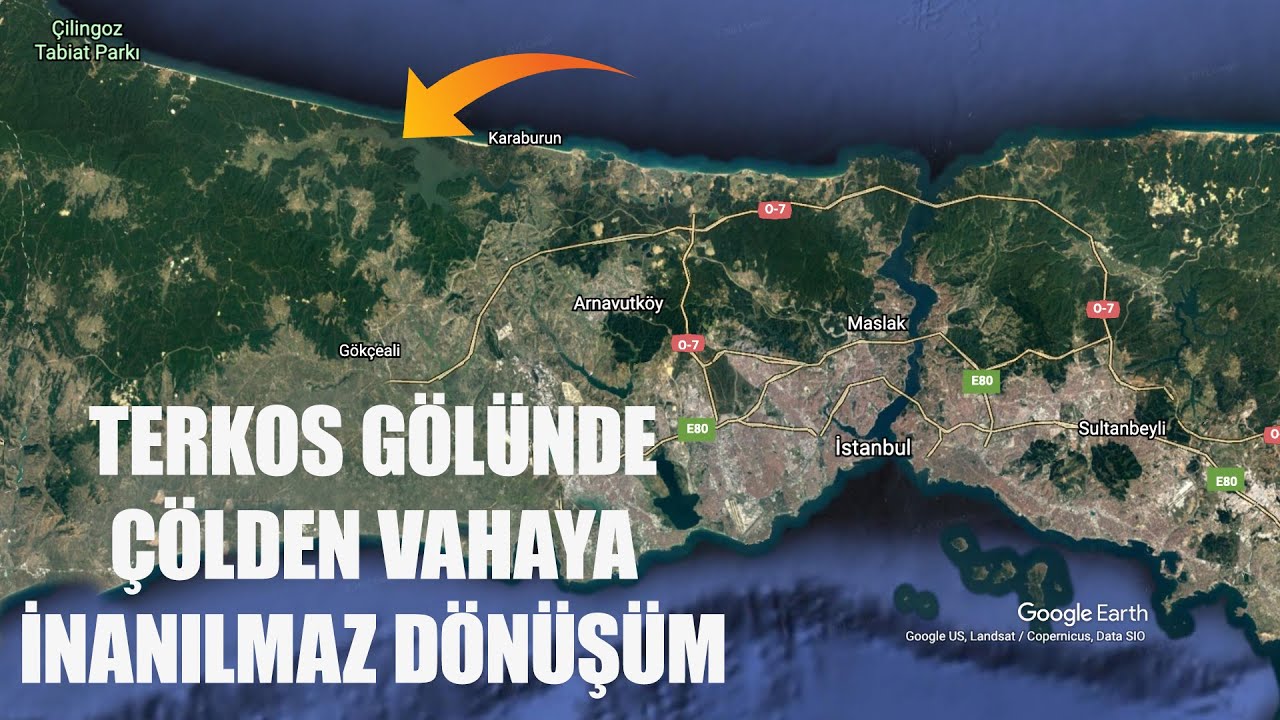 Durusu / Terkos gölünün ilginç coğrafyasını suların en düşük olduğu mevsimde kano ile gözlemledik.