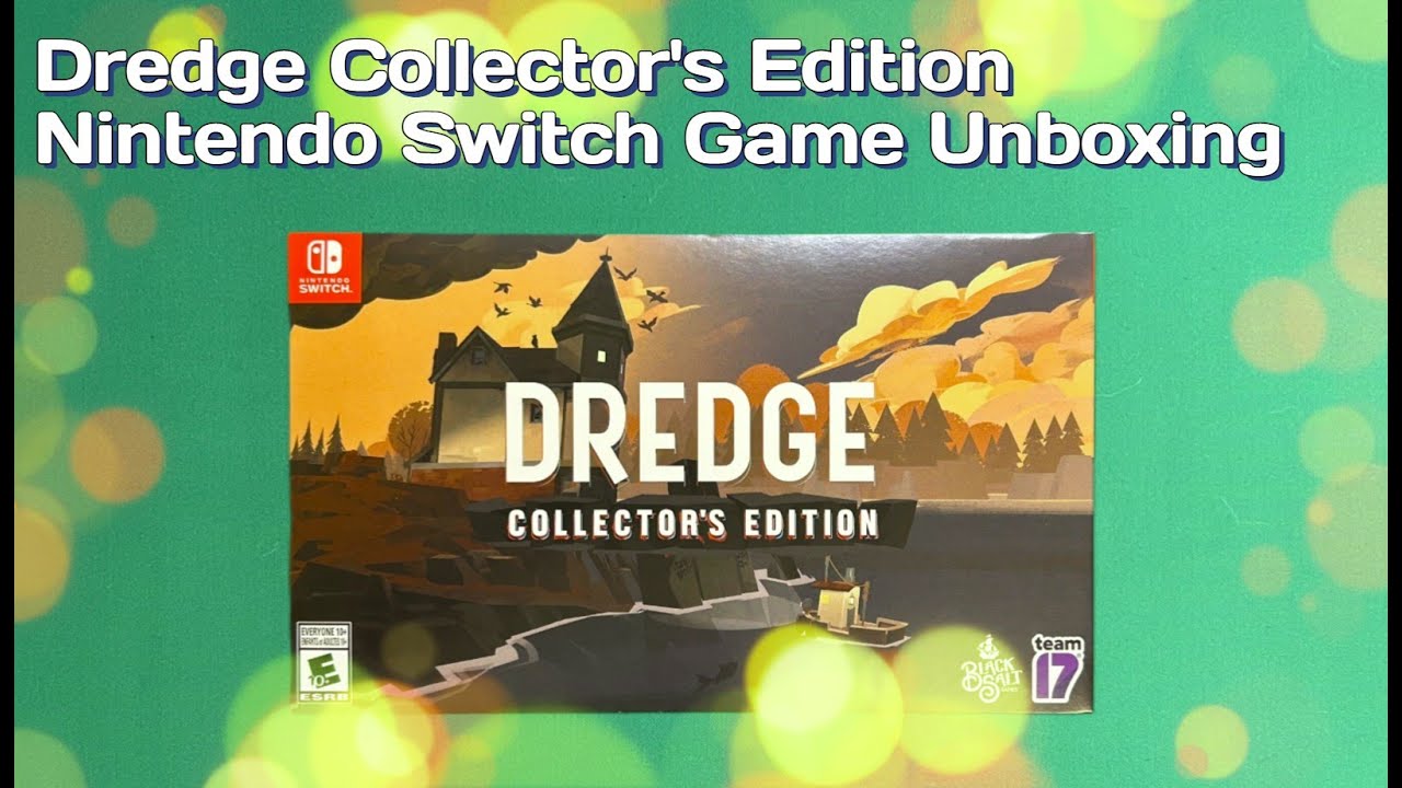 Dredge Collector's Edition Nintendo Switch Game Unboxing | 漁帆暗湧 遊戲開箱 🐟🎣⛵🦈