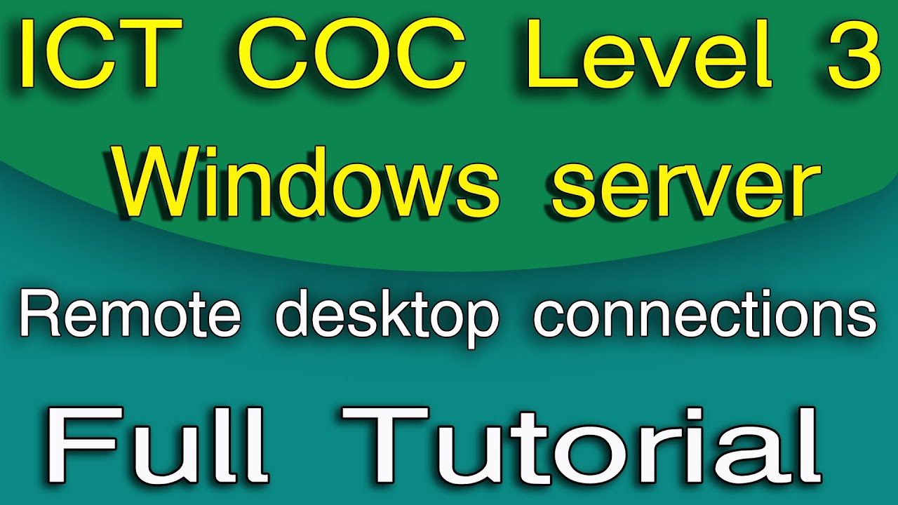 Install Remote Desktop Services and connect server PC remotely from clients |Windows server 2008 R2