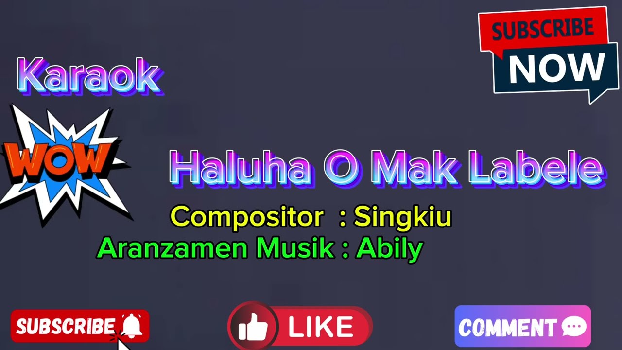 Karaoke Haluha O Mak Labele ( Musik Tetun 2025 )