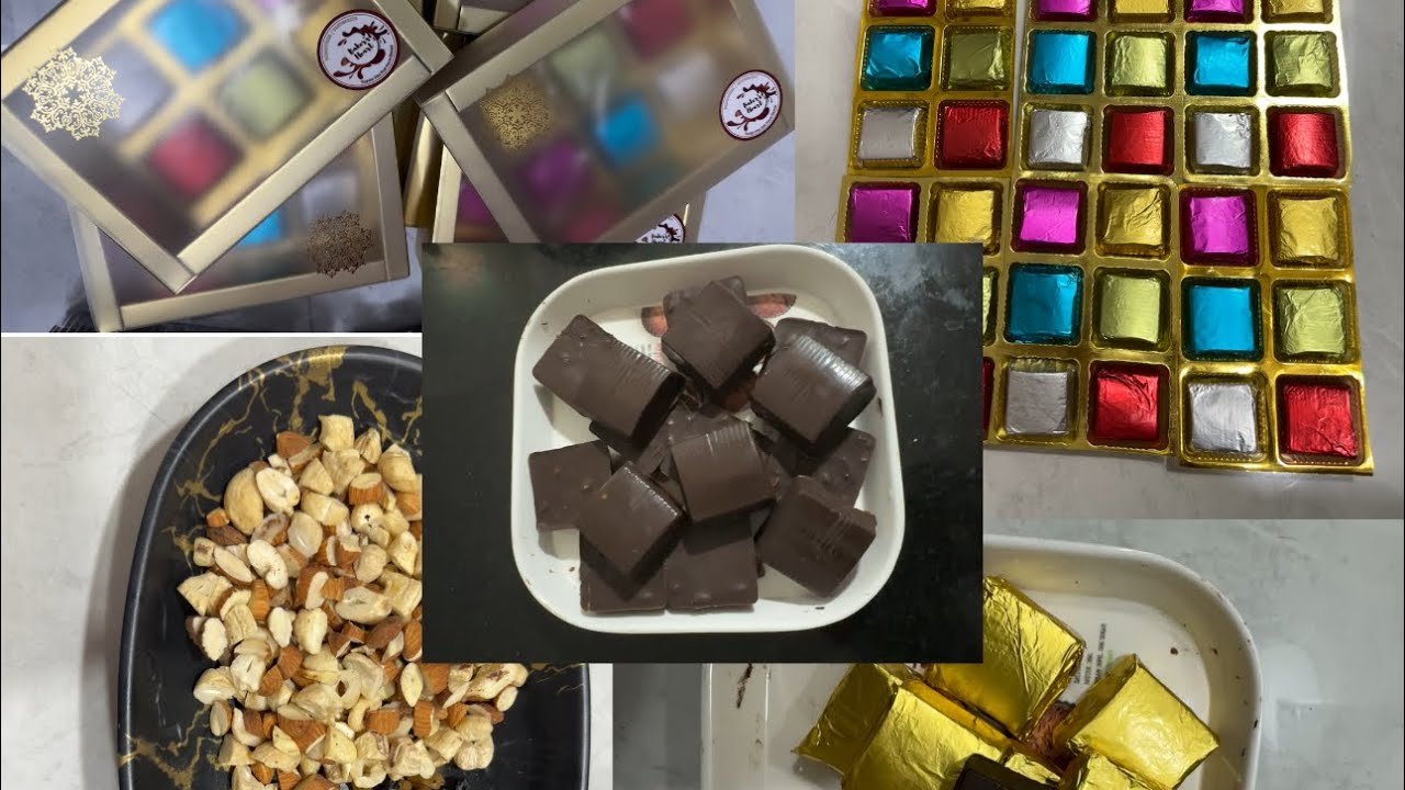 Homemade Chocolate Recipe | How to make Chocolate At Home | How to make Dry Fruit Chocolate At Home 