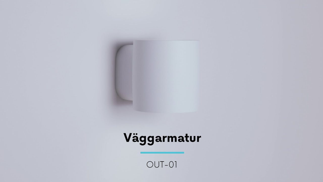 Plejd - OUT-01 - V&auml;ggarmatur (SV)