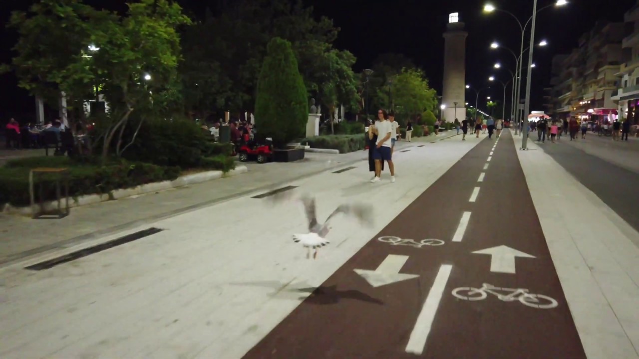 Alexandroupolis FULL MOON 5 July 2020 (4K) bicycle ride