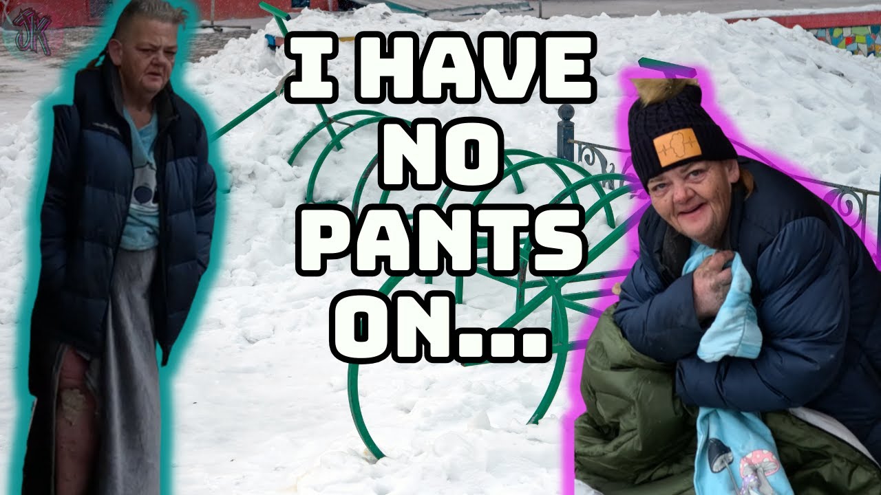 She was standing in the SNOW WITHOUT PANTS on AND THEN...