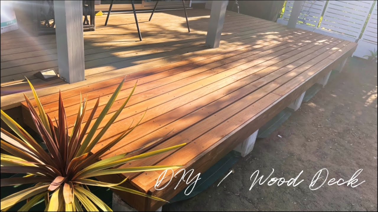 [ウッドデッキDIY]素人でもできる簡単に既存のウッドデッキの幅を広げる作り方