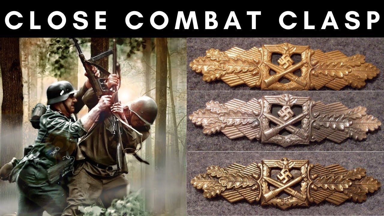 Close Combat Clasp in Gold: MORE prestigious than the Knight's Cross & awarded PERSONALLY by Hiter!