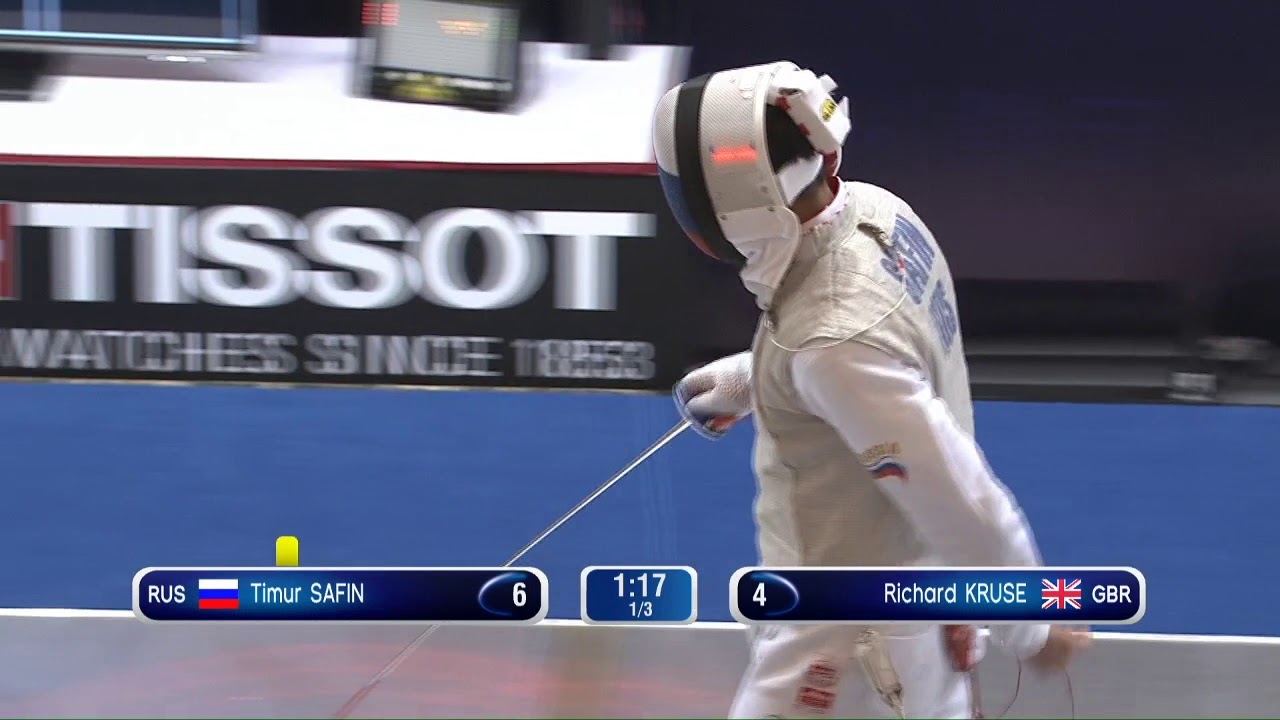 Shanghai GP 2018 Men's Foil Final   Kruse GBR vs Safin RUS