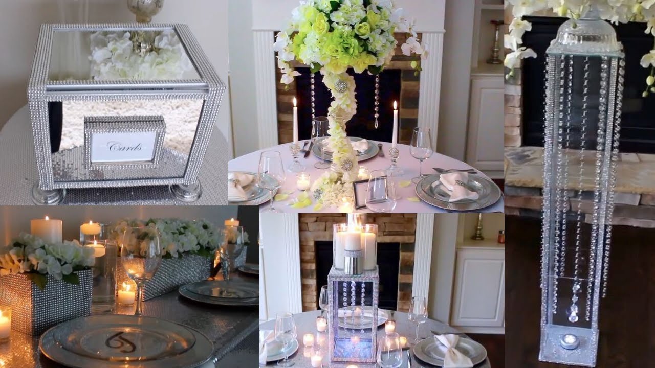 Top 5 Bling Centerpieces | ELEGANT Dollar Tree Wedding Centerpieces