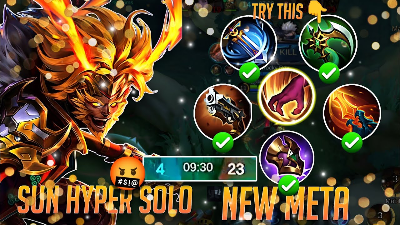 💥2026 HYPER💥 SUN SOLO Gameplay | BEST BUILD FULL CARRY | MOBILE LEGENDS BANG BANG