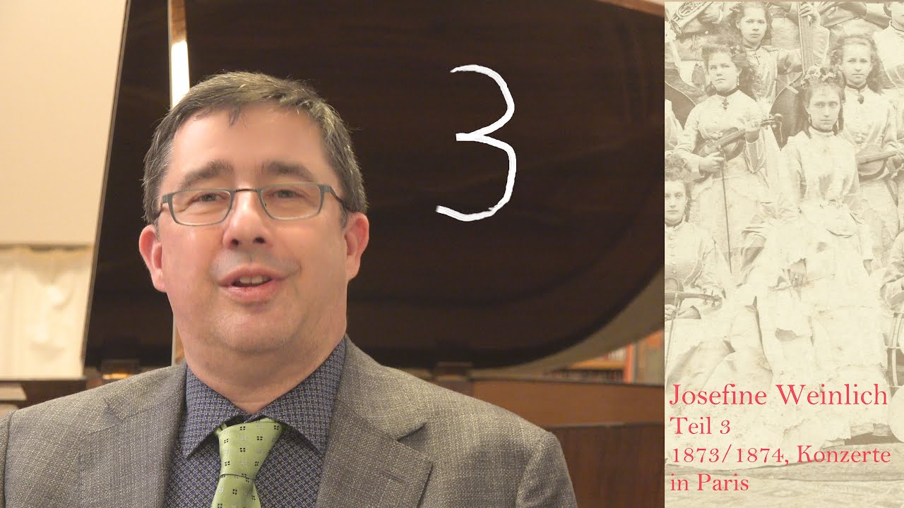 Josefine WEINLICH : Vlog 3; Konzerte in Paris Winter 1873/1874; Raimund Lissy